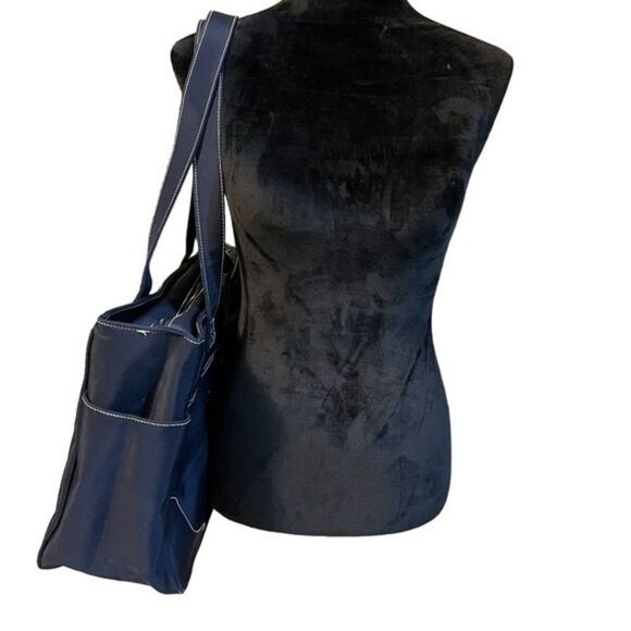 KD Kicker & David Design Navy Blue Diaper Bag Bottle Holder Multipurpose Tote - Picture 13 of 14